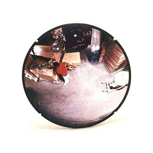 Plexiglas, 18-inch diameter, outdoor round convex mirror, ABS back