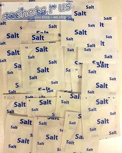 100 x Individual Salt Sachets
