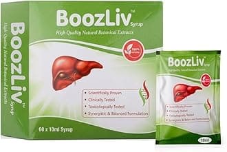 60 Days Pack, Liver Detox Syrup, Fatty Liver Syrup, Herbal Supplement, For Men and Women, Alcoholic Liver Cleanse Tonic – 10ml Pouch x 120 - Twice daily after food