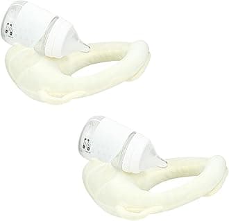 2 Pack Baby Feeding Support Pillow for Parents, Nursing Cushion for Bottle Feeding Comfort, Arm & Wrist Relief Pillow for Infant Care (Beige)