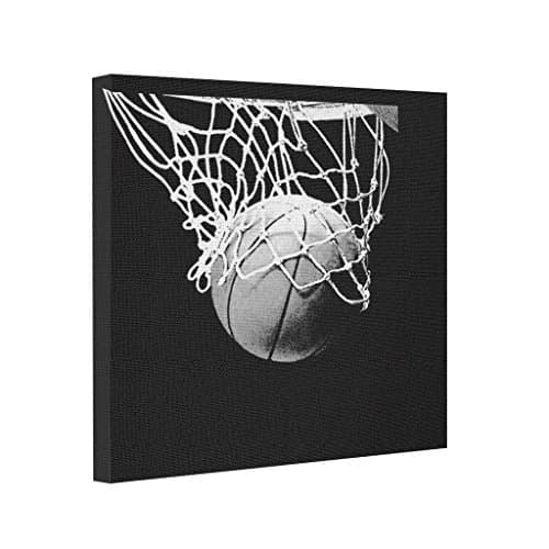 Silently Black White Basketball Canvas Picture Frames Canvas Wall Art