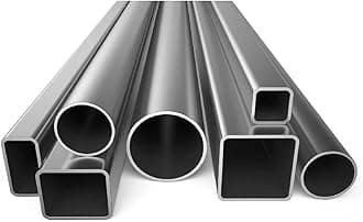 Stainless Steel Square Tubing Tube 20mm x 20mm x 1.5mm x 1397mm, 0.8" x 0.8" x 3/50" x 55" Long, 4 Pack 304 SS Square Tubings 1.5mm Thickness Polished Finished from Bopaodao