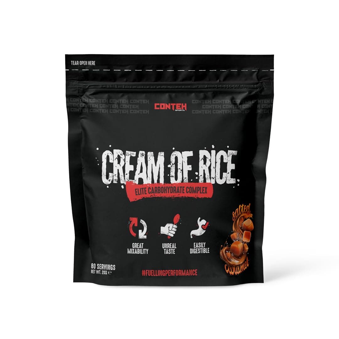 Cream of Rice – Easy Digesting Complex Carbohydrate | Fast Energy & Recovery Fuel | Low-Fat, Gluten-Free Carb Source | Conteh Sports | 2 kg
