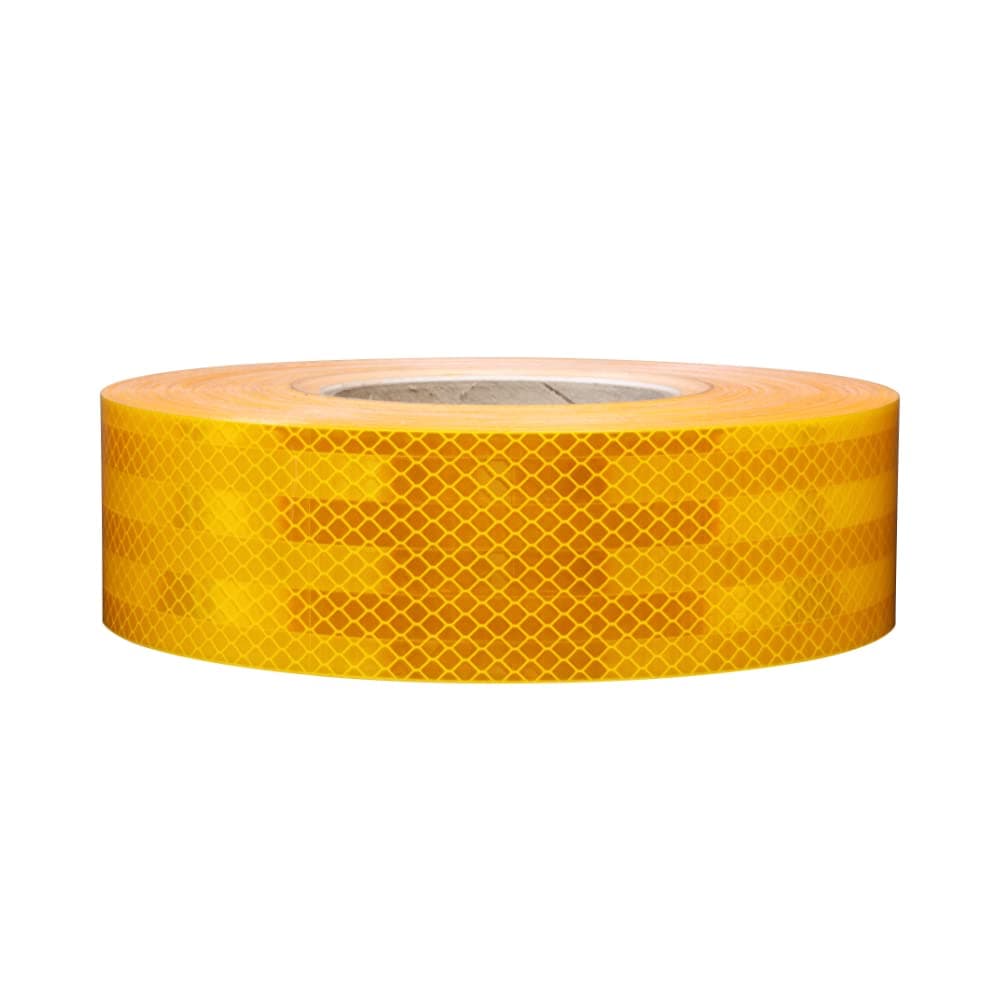 2" x 15' Roll 3M Reflective Safety Tape 983-71NL Yellow Diamond Grade Reflective Tape for School Buses, Emergency Vehicles, and Commerical Vehicles