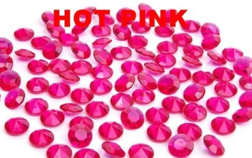 5000 Diamond Scatter Crystals Wedding Table Decoration (Hot Pink)