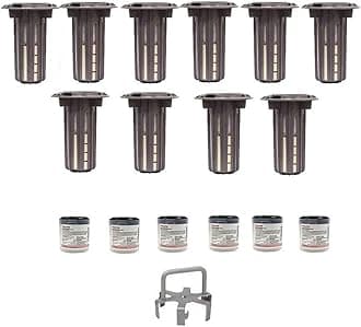 BASF Termite Bait & Monitoring System Home Kit, Includes 10 Pre-Loaded Stations, Inspection Cartridges, Puri-cel Matrix Wood Base, 6 Active Ingredient Bait Cartridges & Access Tool