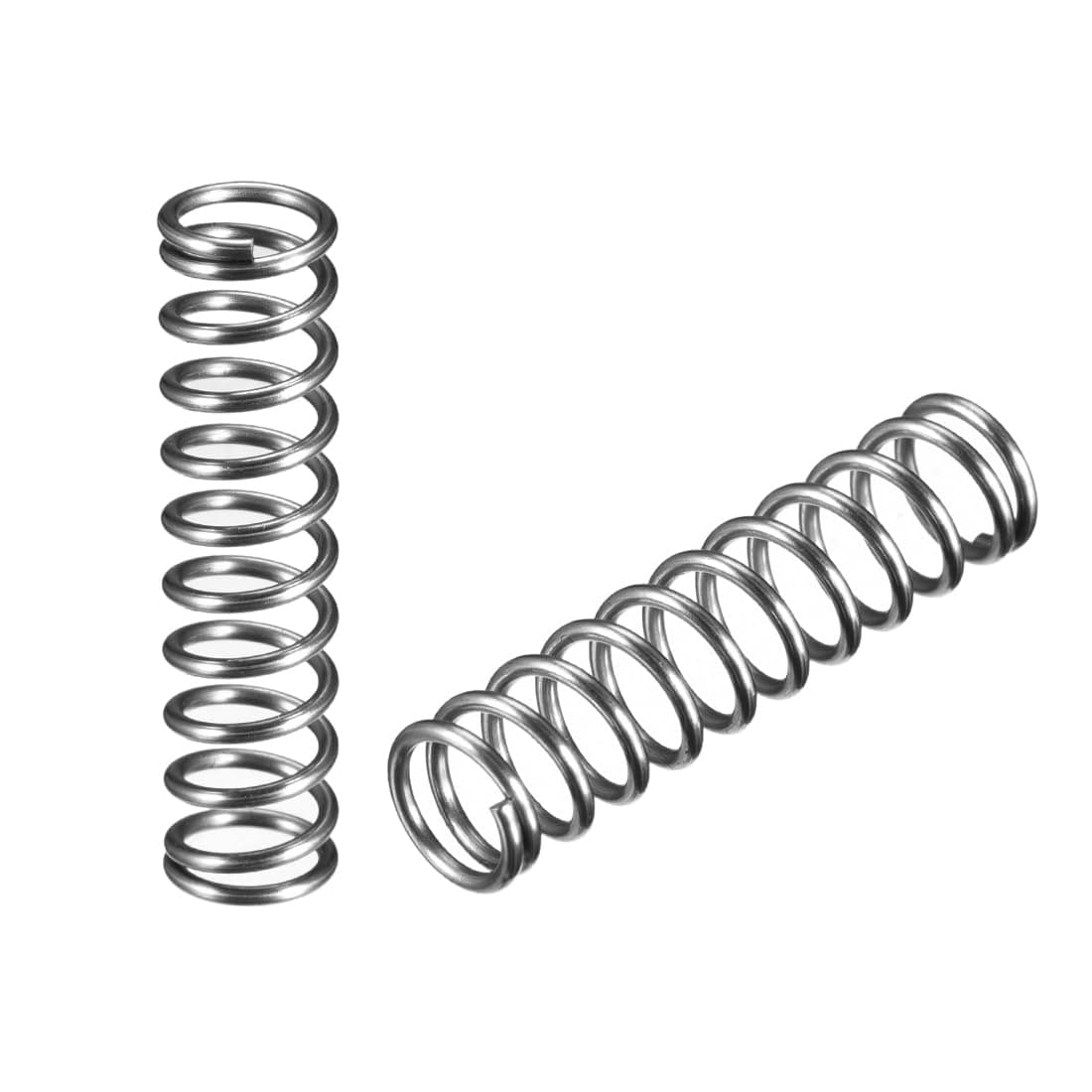 Wire Diameter 0.05", OD 0.39", Free Length 1.57" Spring Steel Coil Extended Compressed Spring 10pcs