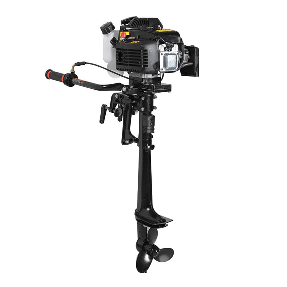 Enshey Boat Motor Engine, 4 Stroke 3.6 HP Outboard Motor Water Cooling 55CC Boat Engine with Air Cooling System, Shipped from US, 3-5 Days