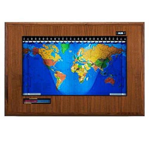 Geochron Boardroom Luxury World Clock With Lithograph Map