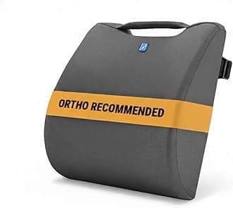 Back Good Orthosit Orthopedic Lumbar Support | Back Support Cushion |Three Way Support| Designed for Back Pain | (Grey)