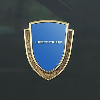 Car emblem logo badge, For JETOUR X90 PLUS Stylish Side Sticker Emblems Replaceable exterior decoration accessories,A/Gold Blue