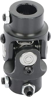 SCITOO 3/4-36 Spline X 3/4 DD Steering Shaft Universal U-Joint Black Single, 83mm Working Angle 35 Degree