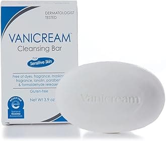 Cleansing Bar | Fragrance, Gluten and Sulfate Free | For Sensitive Skin | Gently Cleanses and Moisturizes, 3.9 Ounce (Pack of 12)