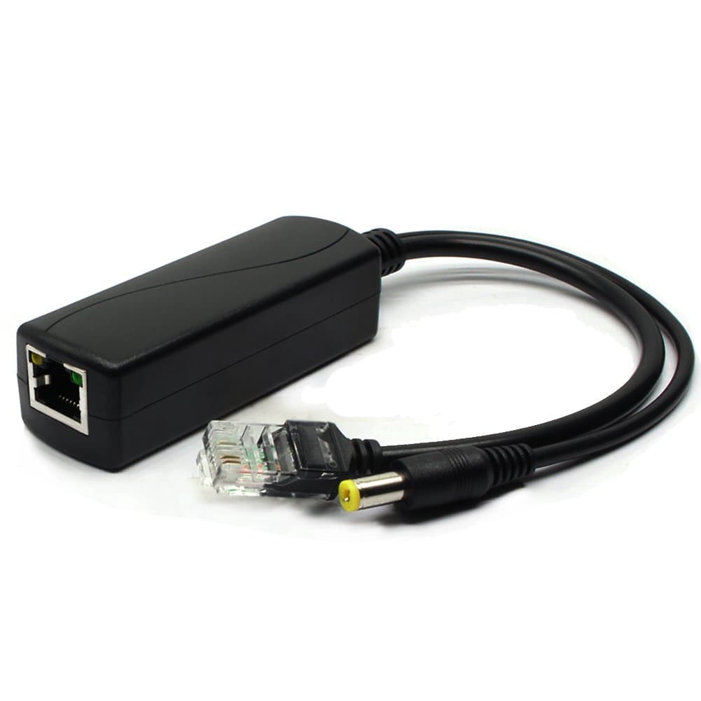 ANVISION Active 48V to 12V PoE Splitter Adapter, IEEE 802.3af Compliant 10/100Mbps, DC 12V Output