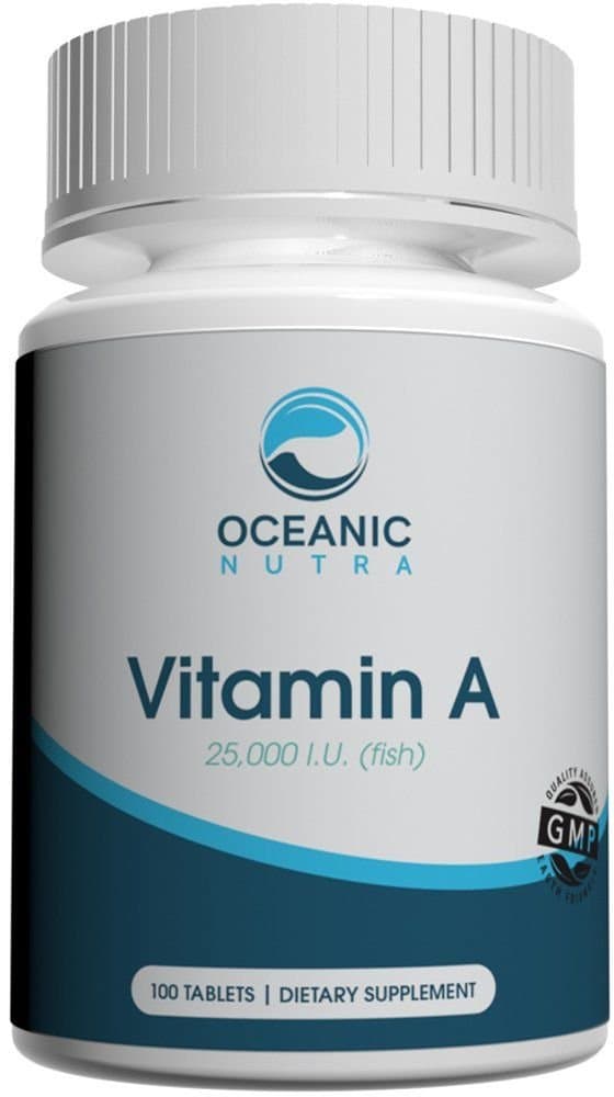 Vitamin A 100 Count 25,000 IU Eye and Vision Support - Retinol and Carotenoid Nutrition Made in USA