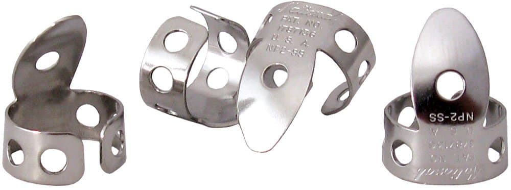 National Finger Picks - Stainless Steel - 4 Pack