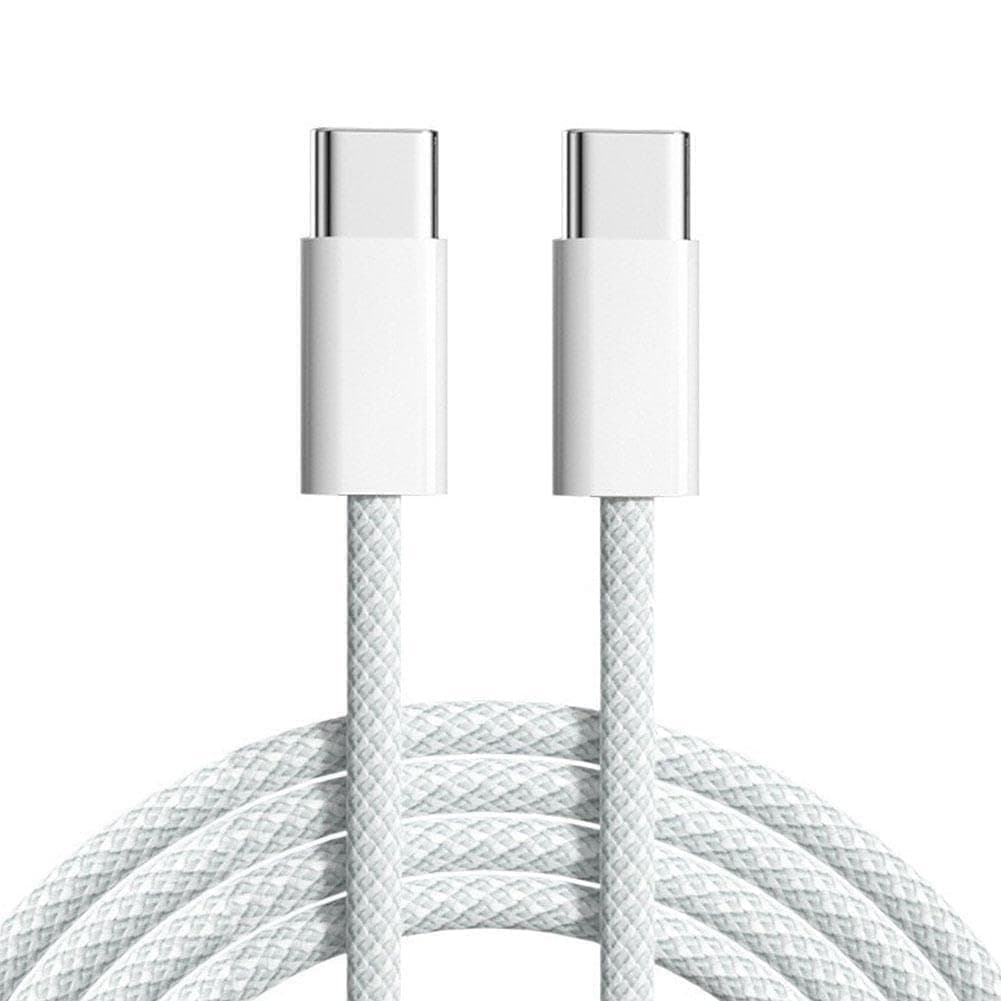 MYVN Type C to Type C 6FT/2M 65W Long Fast Charging Cable Compatible with i - Phone 16, i - Phone 15 Pro/Max Series Mac - book Air/Pro Sam - sung Gala - xy S24 S24 Ultra S23 Flip Fold