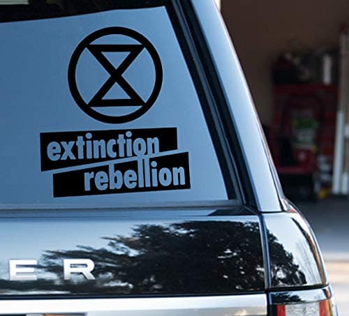Extinction Rebellion Decal Signage (Black)
