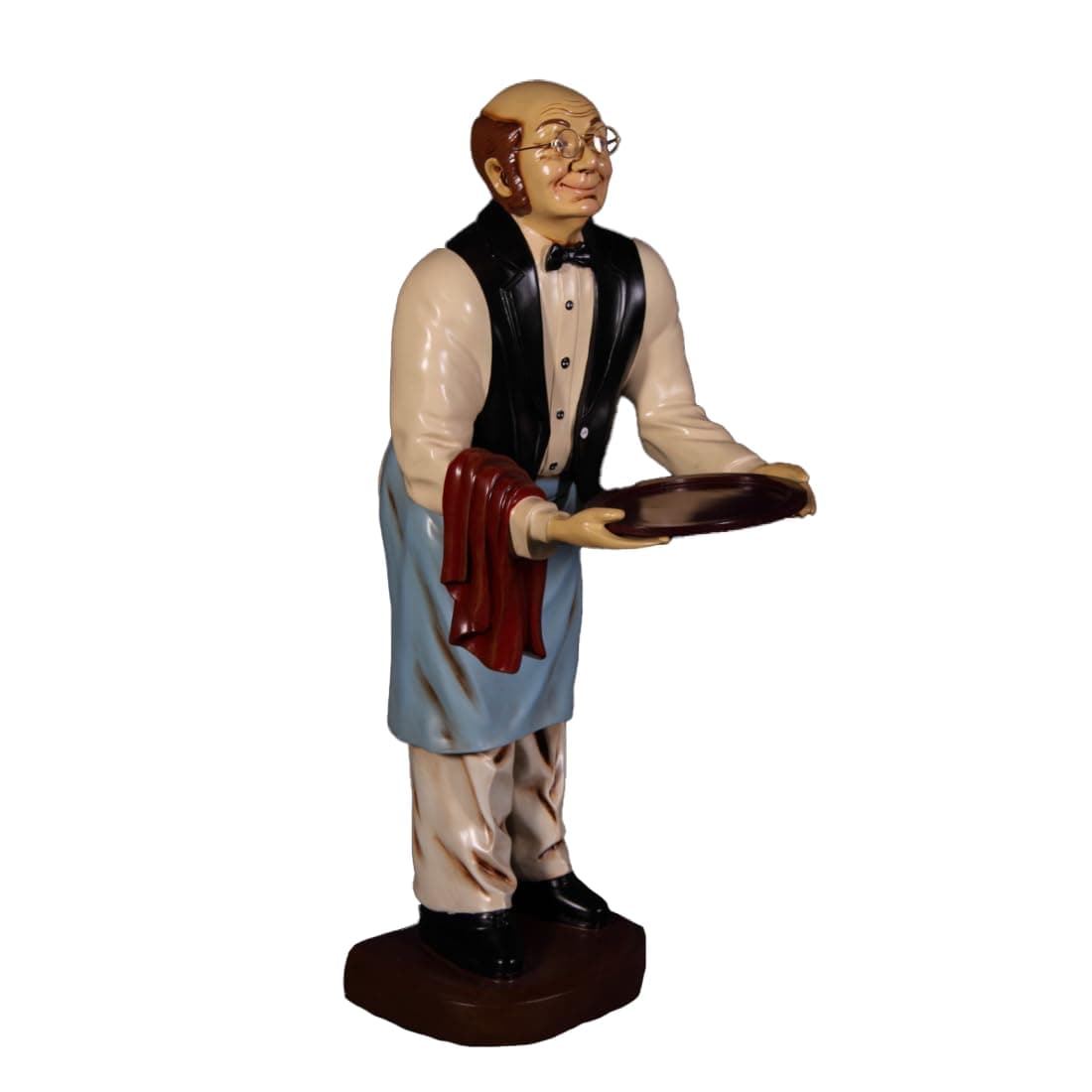 Butler Old Man Prop Restaurant Decor Resin Statue