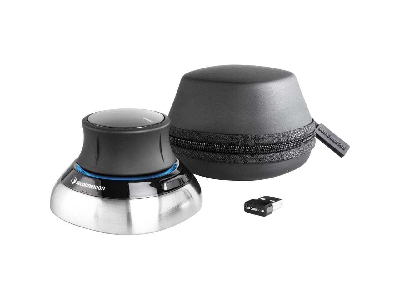 3Dconnexion SpaceMouse 3DX-700066 3D Mouse, Black/Silver