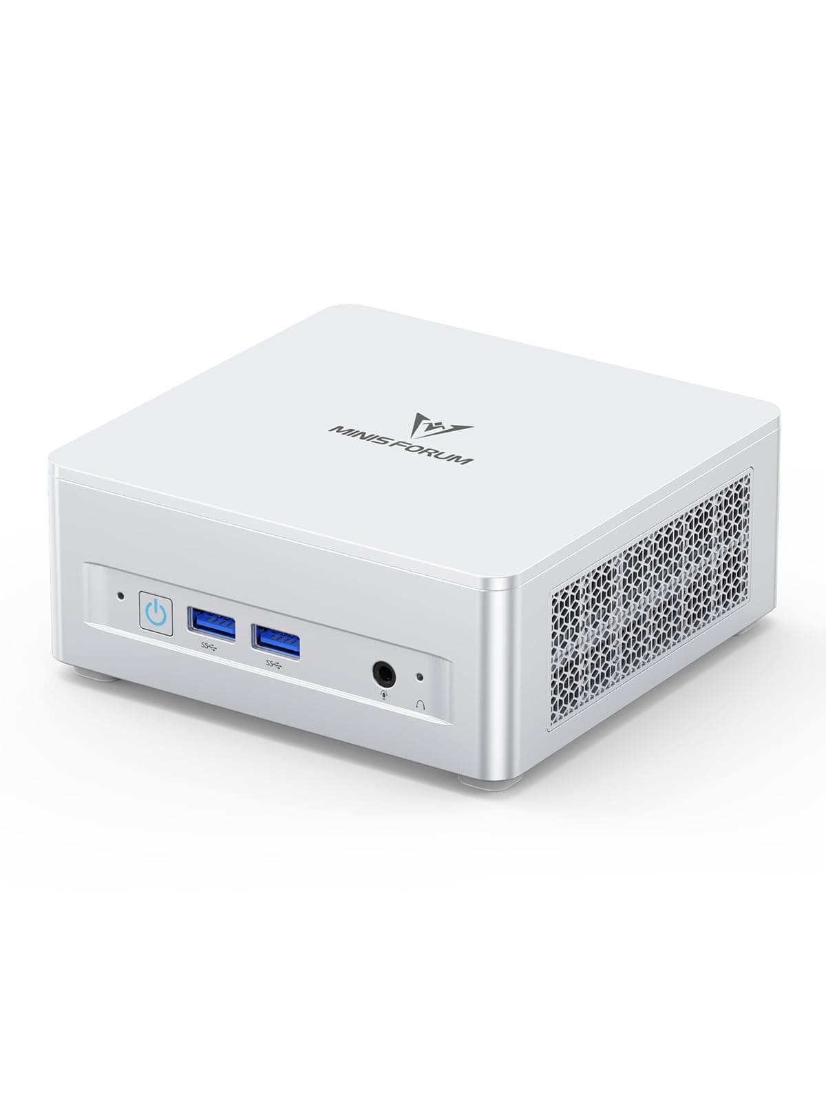 UM870 Slim Mini PC Barebone AMD Ryzen 7 8745H(8C/16T), Mini Desktop Computer Without RAM/SSD/OS, AMD Radeon 780M Graphics, USB4/HDMI2.1/DP1.4 Output, 2.5G LAN, 4xUSB Ports, WiFi 6E, BT5.3