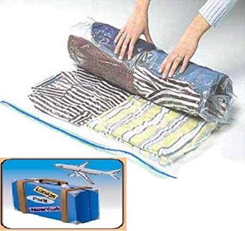 40 PACKs Medium Roll Up Travel Storage Bags Space Saver for luggage/suitcase