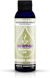 Premium Fragrance Oil, Sandalwood Forest 4oz. Bottles. Long Lasting Aromatic Scent, Fresh and Revitalizing Aromatherapy for Living Room, Bedroom, and Kitchen