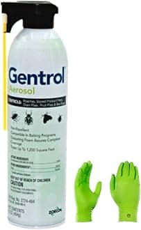 Gentrol IGR Aerosol ZOE1005 16 oz, 1,200 sq ft Treatment - with USA Supply Gloves and Pest Identification Card - Disrupts Development of Cockroaches and Bed Bugs