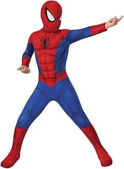 Boy's Marvel Spider-Man Costume Jumpsuit and Mask, Small