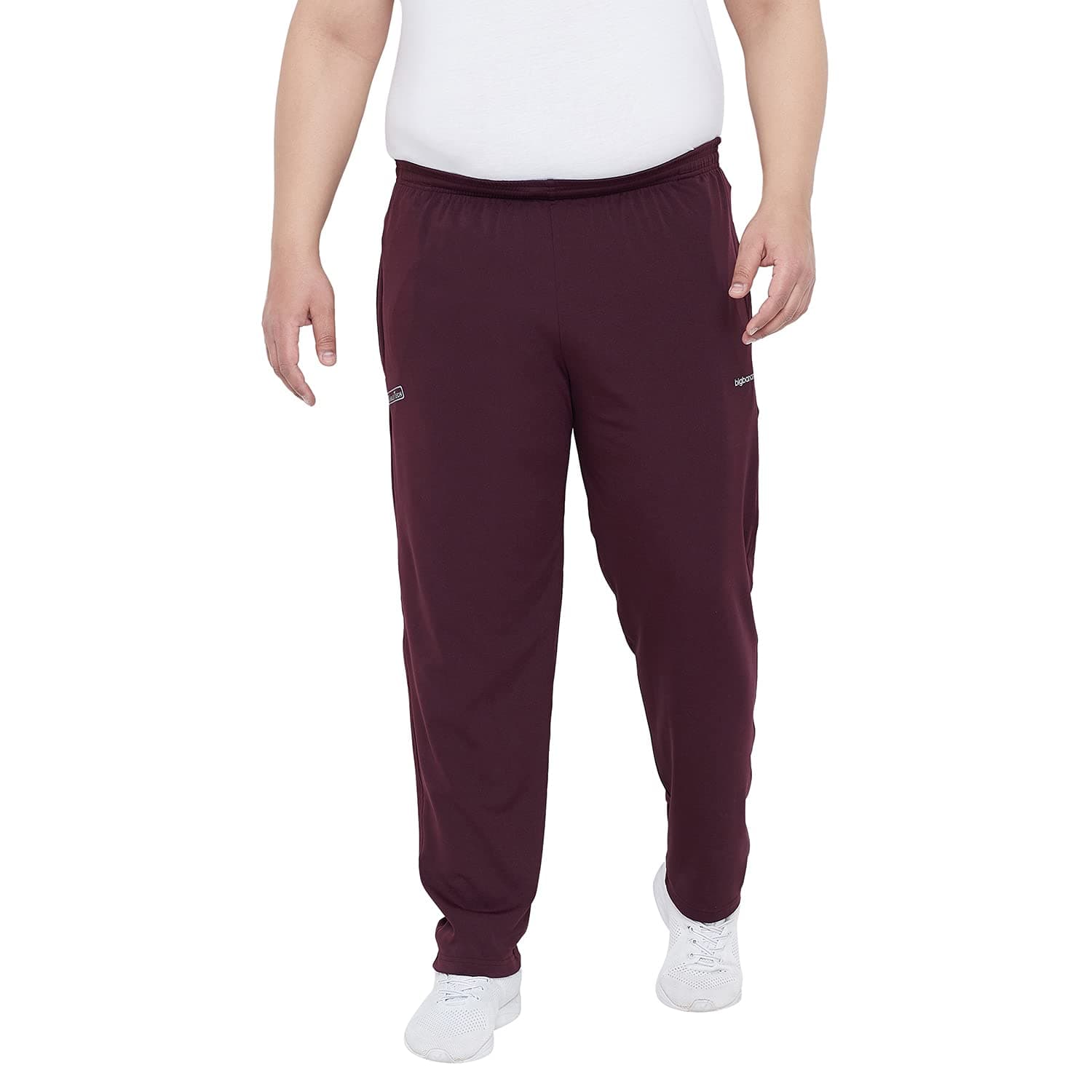 Bigbanana Solid Trackpant (Lockwood, Maroon, 7XL)