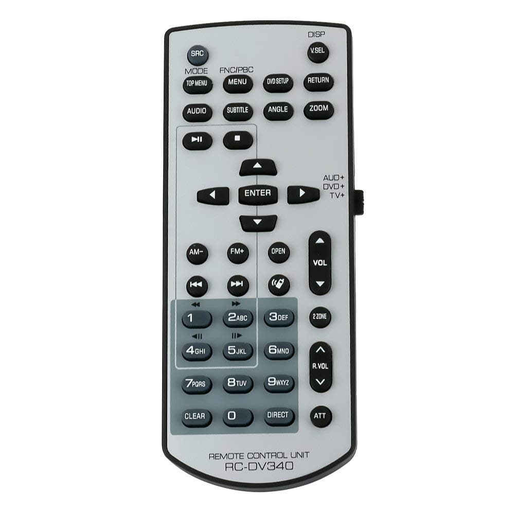 New RC-DV340 Remote Control with Navigation Functions Replaced for Kenwood Car Audio System RCDV340 KVT-512 KVT512 DDX7019 DDX7039 DDX419 DDX319 DDX3049 DDX719DDX7049BT DDX4049BT DDX7049BT DDX514