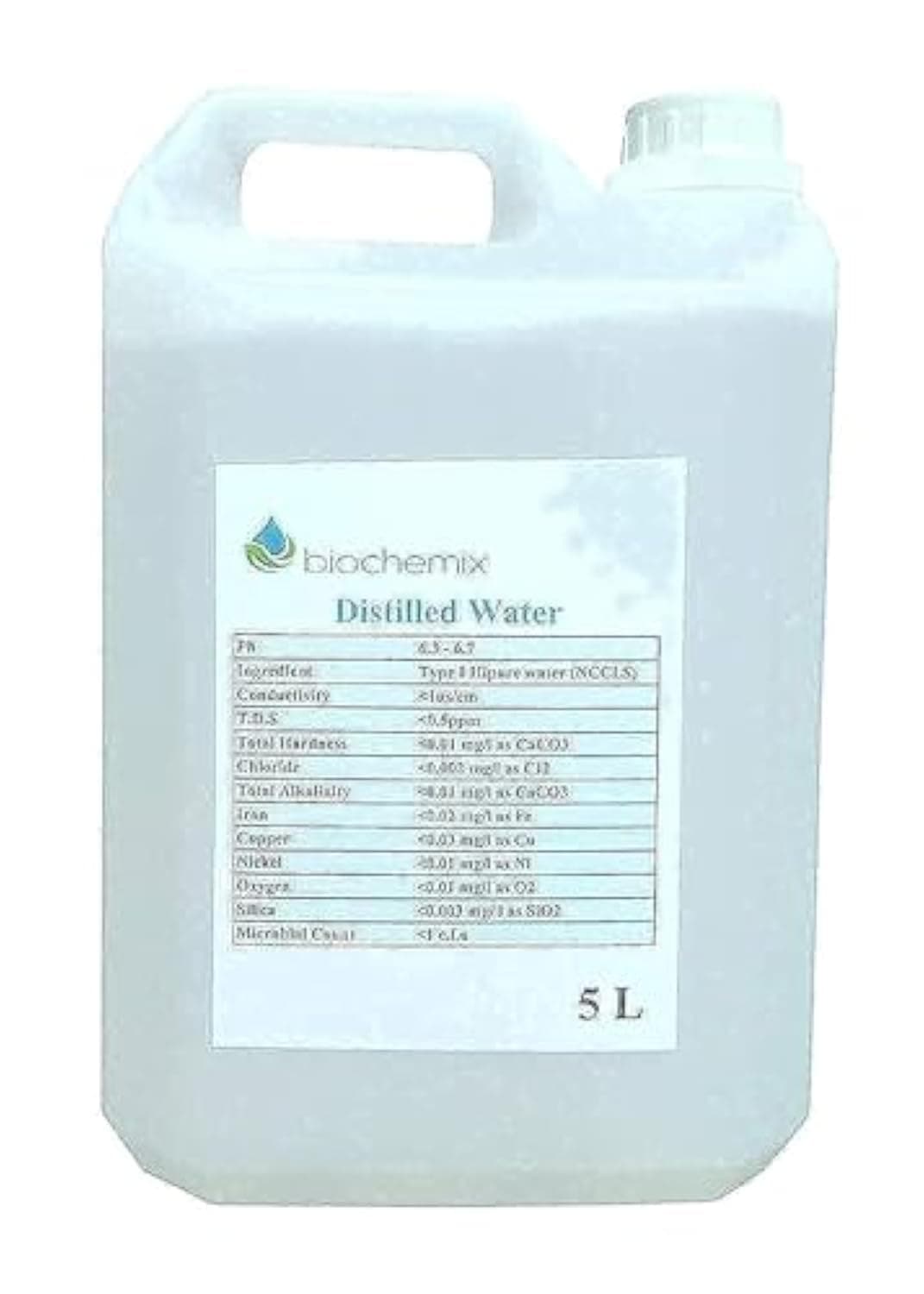 BioChemixHIPURE Distilled Water 5000ml