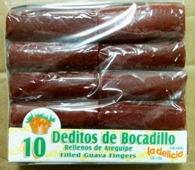 La Delicia Deditos de Bocadillo Rellenos de Arequipe