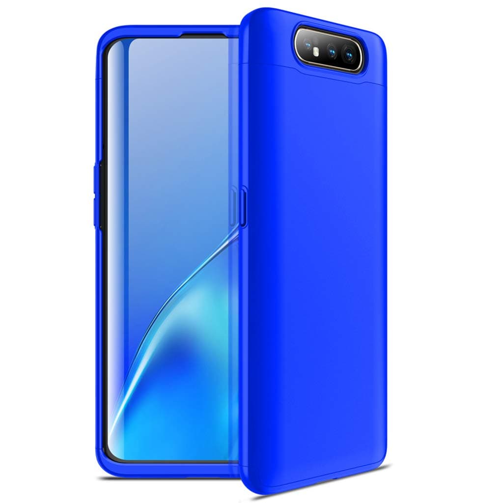Samsung Galaxy A80 Case, 3 in 1 Detachable Anti-Scratch PC Hard Case 360° Full Body Shockproof Protection Case Cover for Samsung Galaxy A80 (Blue)