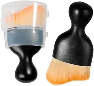 Car Interior Detailing Brush,Soft Bristle Cleaning Brush Car Detailing Brush Dusting Brush,Car Interior Cleaning Tool,Auto Detail Brush Car Dash Duster Brush (Brown with Cap)