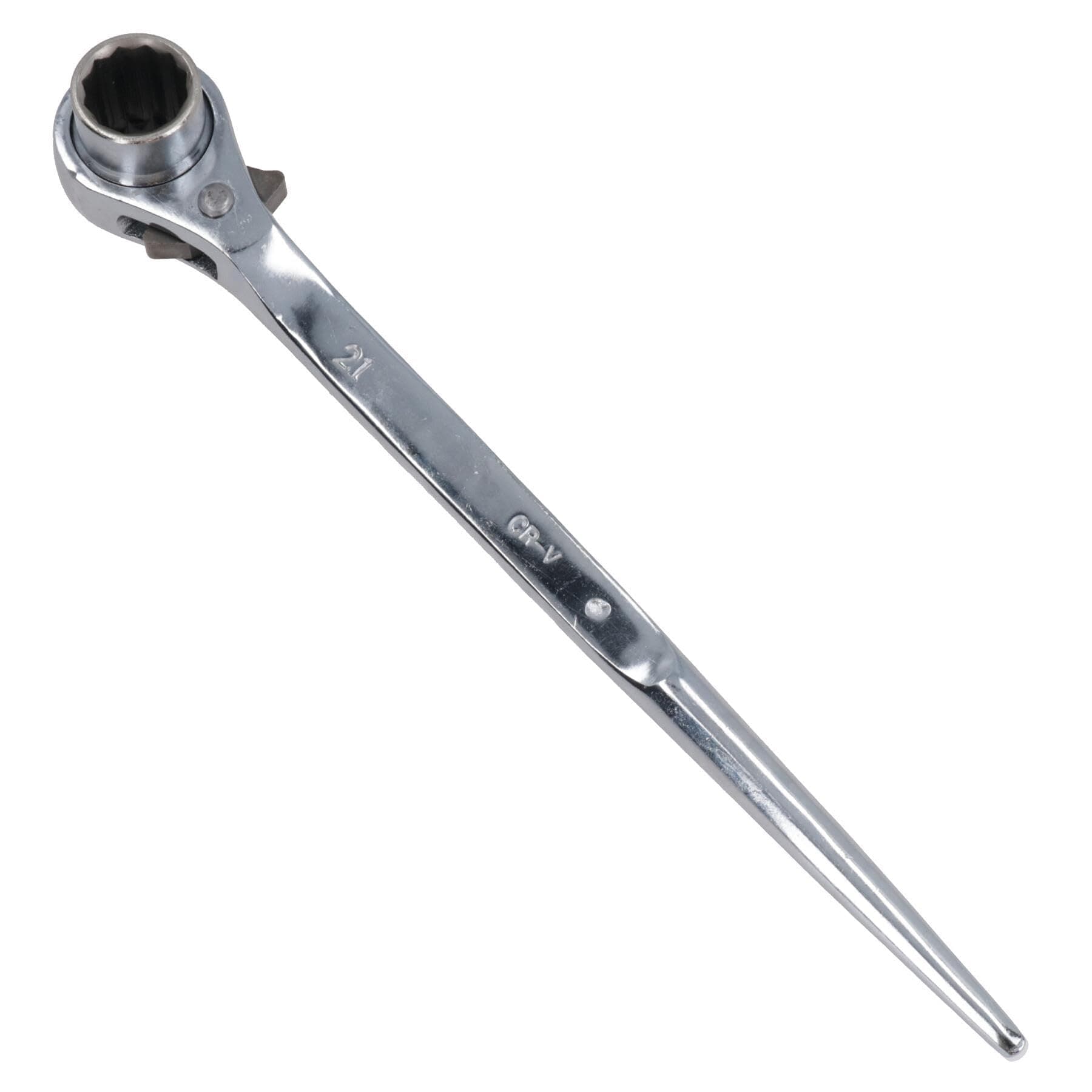 Scaffold Spanner Ratcheting Podger 2 Way Bi-Hex Ratchet 19mm And 21mm Scaffolders
