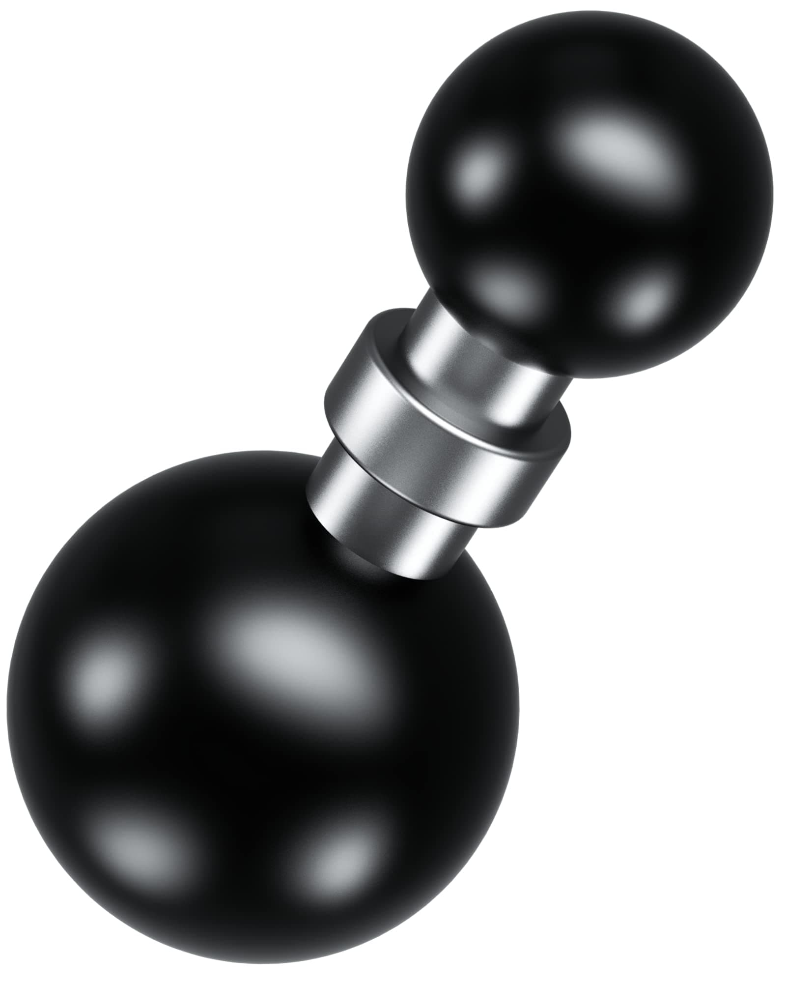 BRCOVAN 1'' to 17mm Ball Adapter, Compatible with RAM Mounts B Size Double Socket Arm, Suitable for 17mm Swivel Ball Mounting Pattern Device Mounts