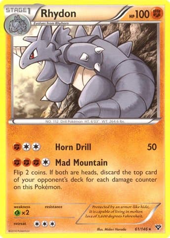 Pokemon - Rhydon (61/146) - XY