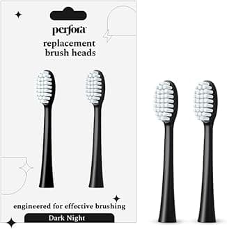 Brush Heads (Pack of 2) for Electric Toothbrush (Dark Night)