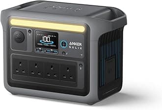 Anker SOLIX C1000 Portable Power Station, 1800W (Peak 2400W) Solar Generator, Full Charge in 58 Min, 1056wh LiFePO4 Battery for Home Backup, Power Outages, and Outdoor Camping (Optional Solar Panel)