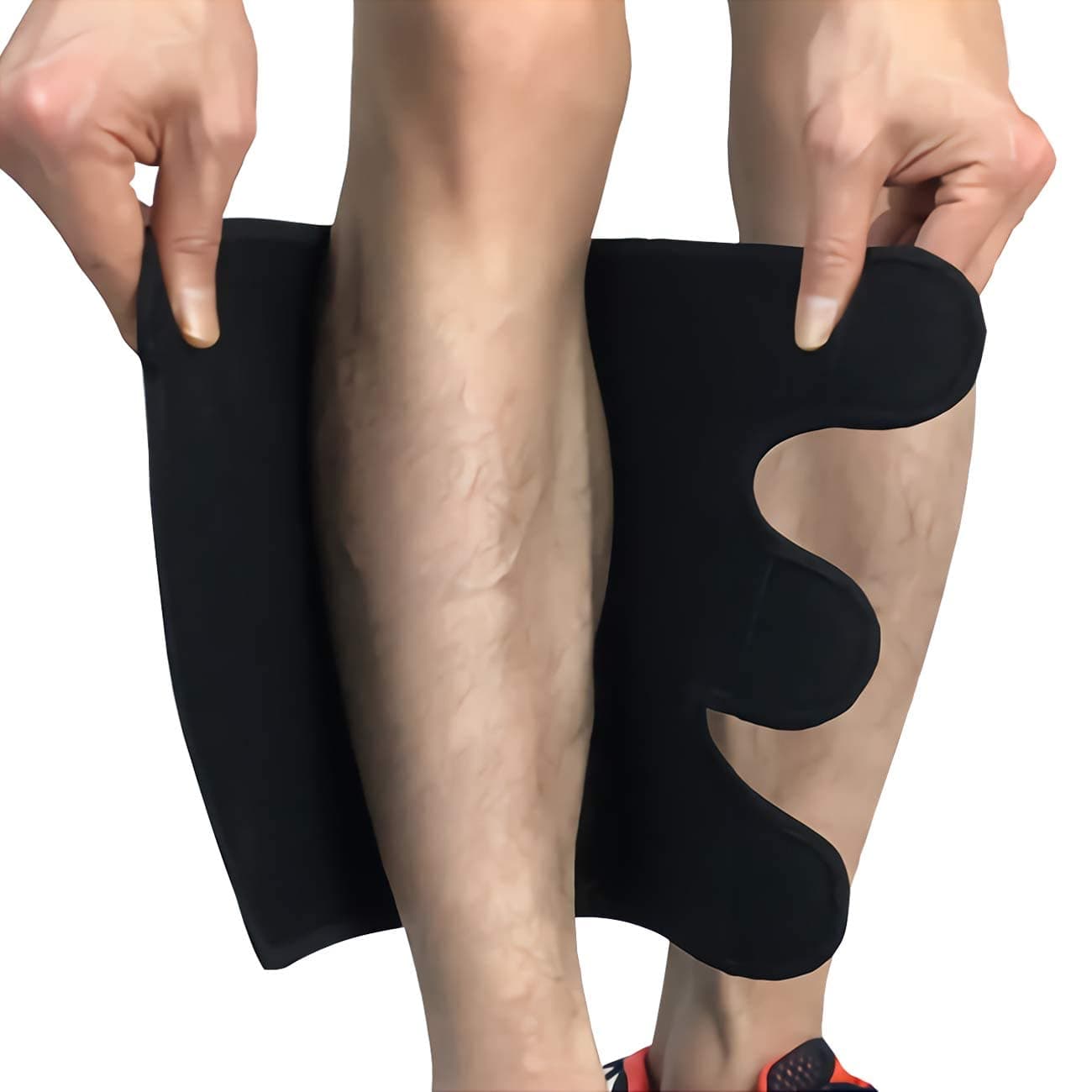 Calf Brace, Shin Splint Compression Sleeve (1 Pair) for Swelling, Edema, Hiking, Training, Adjustable Calf Support, Shin Brace for Men and Women