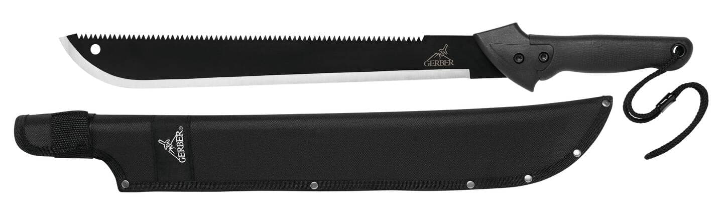 GERBER Gator Machete - Black w/ Nylon Sheath [31-000758]