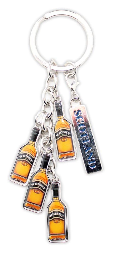 Scottish Multi Whiskey Bottle with Scotland Keyring Charm
