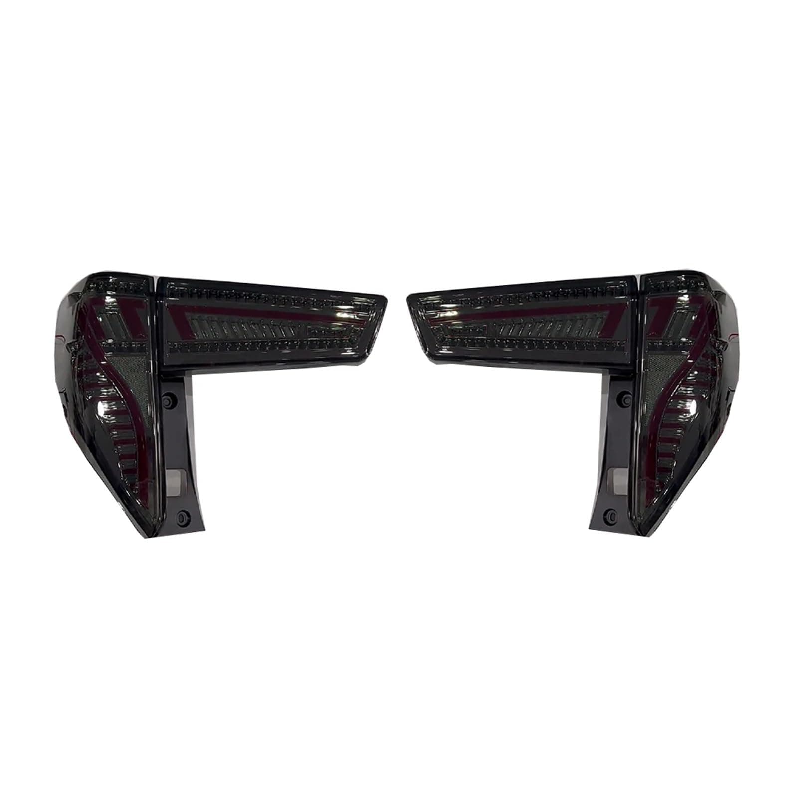 Taillights Compatible with Innova Crysta Tail Lamp with Full LED and Sequential Turn Signal 2015-2022 Modified Rear Lamp Light(Black A)