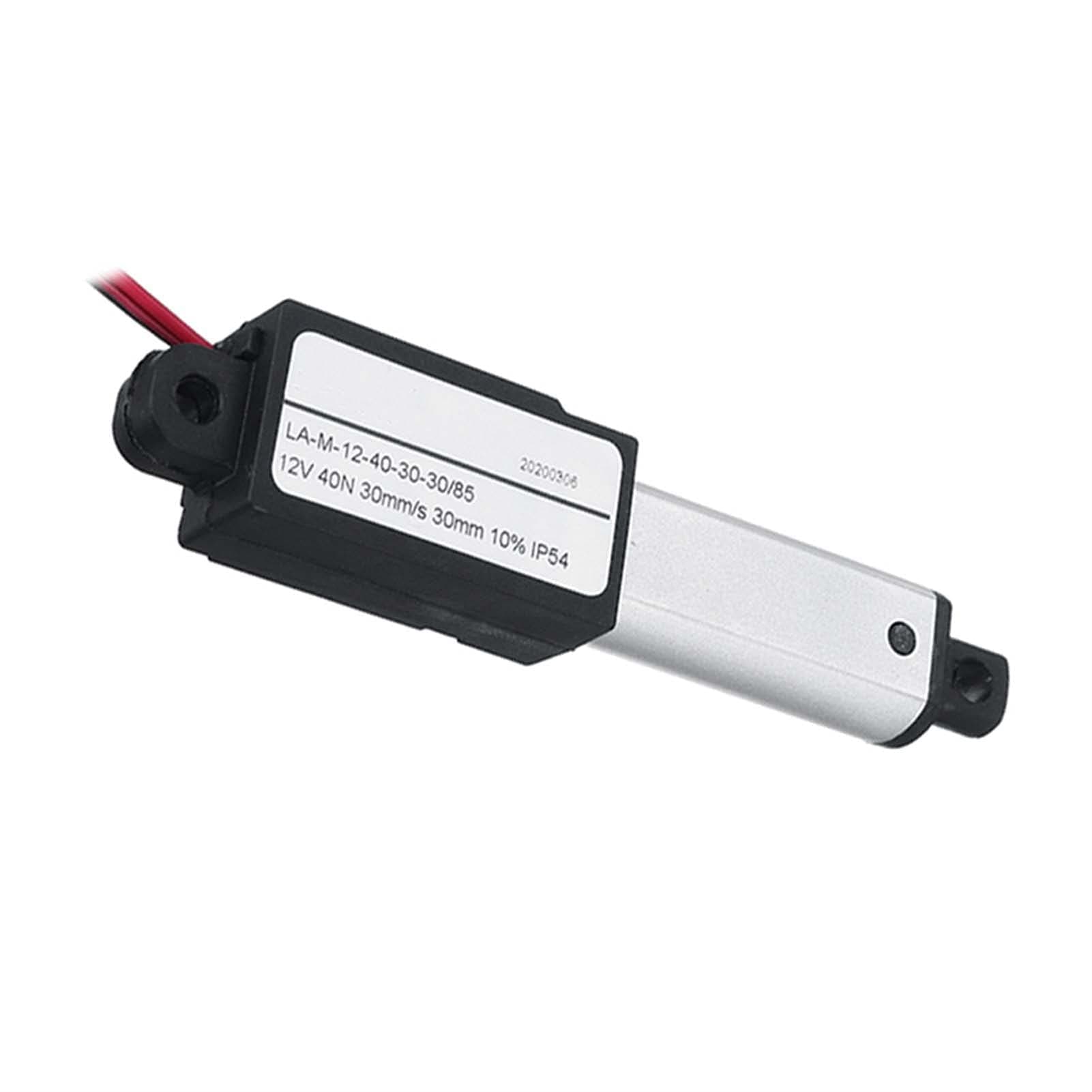 Verakee Syu-Lift Electric Motor Linear Actuator, Electric Mini Linear Motor 30mm/s 15mm/s 9.5mm/s, DC 12V, 1500N 30mm Stroke, Micro Linear Actuators Good Adaptability (Speed(RPM) : 15mm)