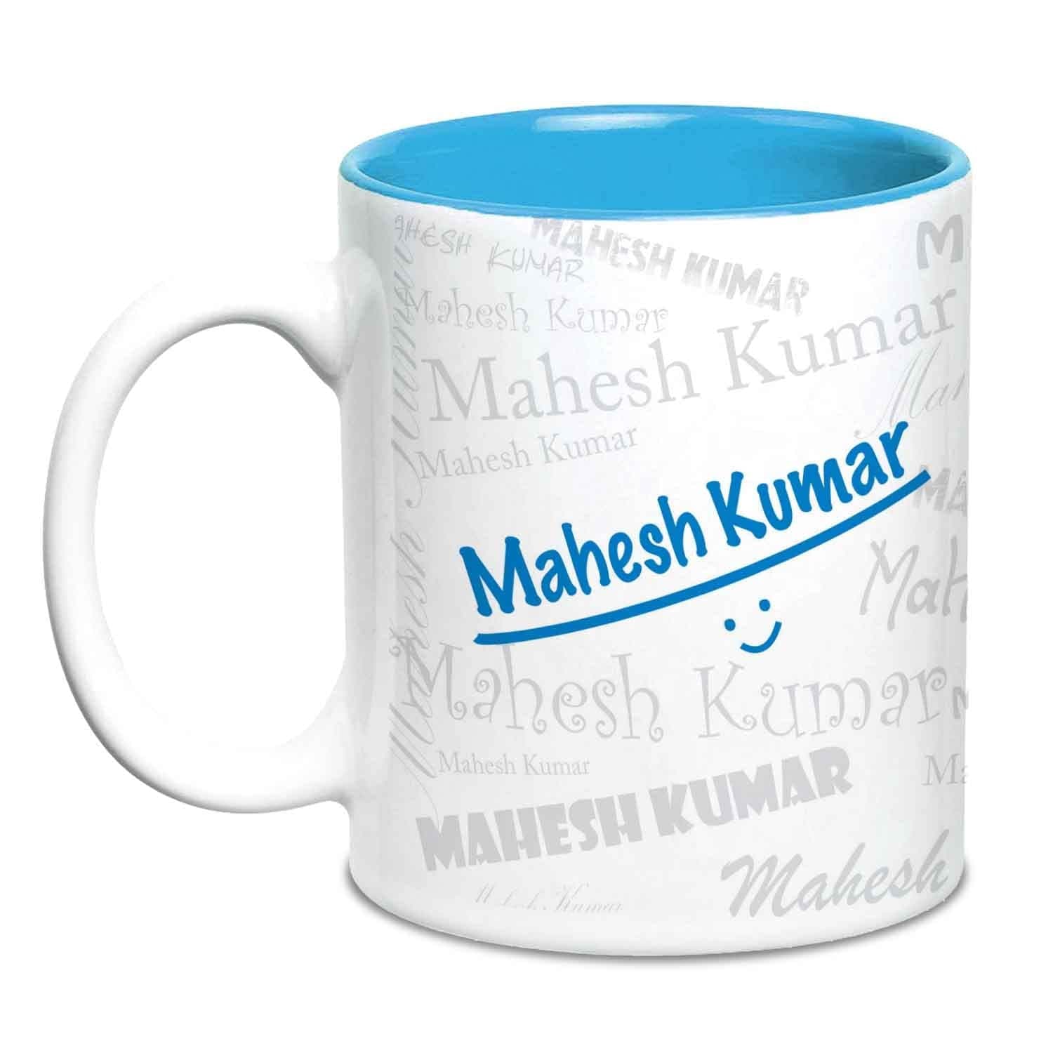 Hot Muggs Me Graffiti Mug - Mahesh Kumar Personalised Name Ceramic, 315ml, 1 Unit