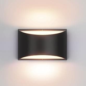 Aipsun Black Modern LED Wall Sconce Indoor Wall Lights 1 Pack Hardwired Up and Down Wall Mount Light for Living Room Bedroom Hallway Corridor Conservatory Warm White 3000K(with G9 Bulbs)