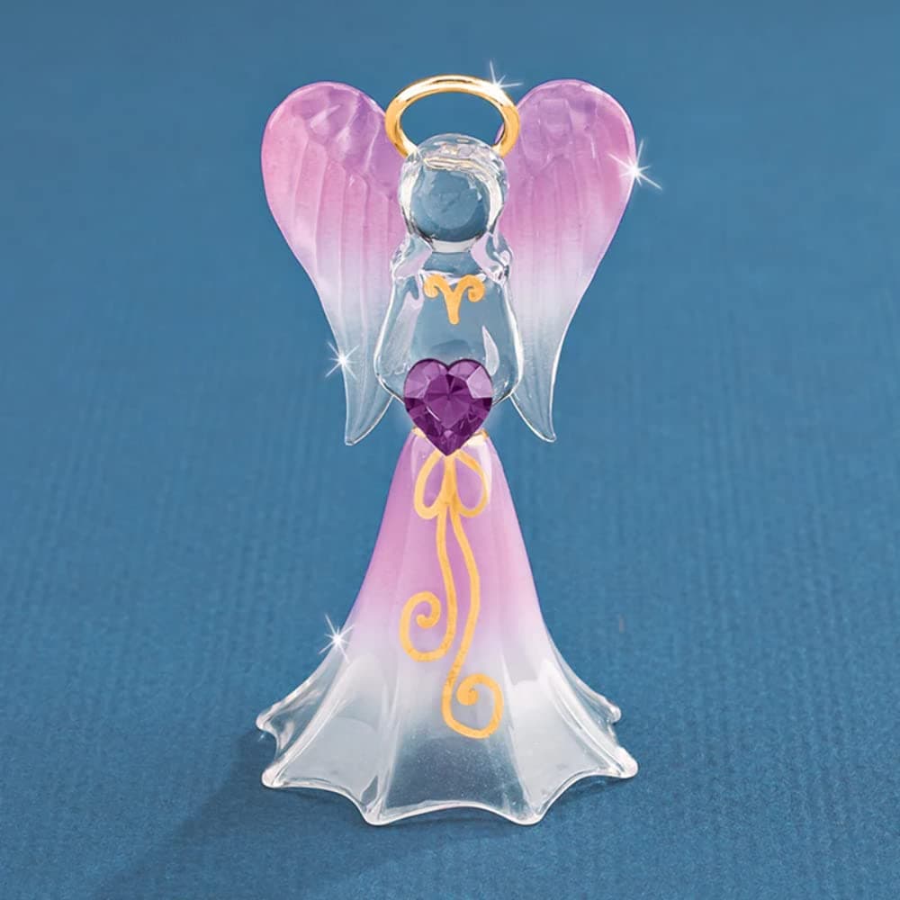 Glass Baron~ Lavender Angel Figurine