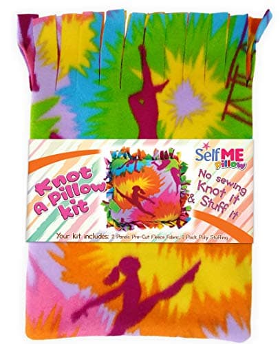 No Sewing Pillow Craft kit, Create Your own Gymnastic Pillow, No sew Knot and Stuff, Selfme Kits