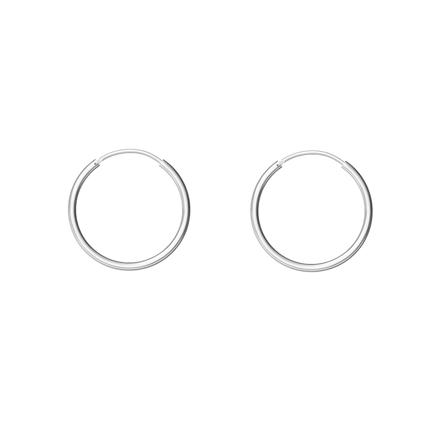 Sterling Silver Hoop Earrings Cartilage Piercing Earring Small Round Set for Women Men